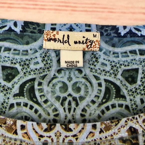 ✨SOLD✨ World Unity Pattern Tunic - Picture 8 of 8